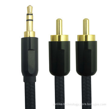 Audio Cable with High-end Metal Shell Nylon Braiding